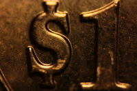 back of a james monroe dollar coin