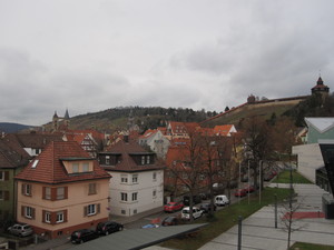 View from the hotel, old town wall in the background